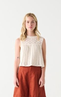Pointelle Knit Top