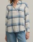 River Plaid Button Up Top