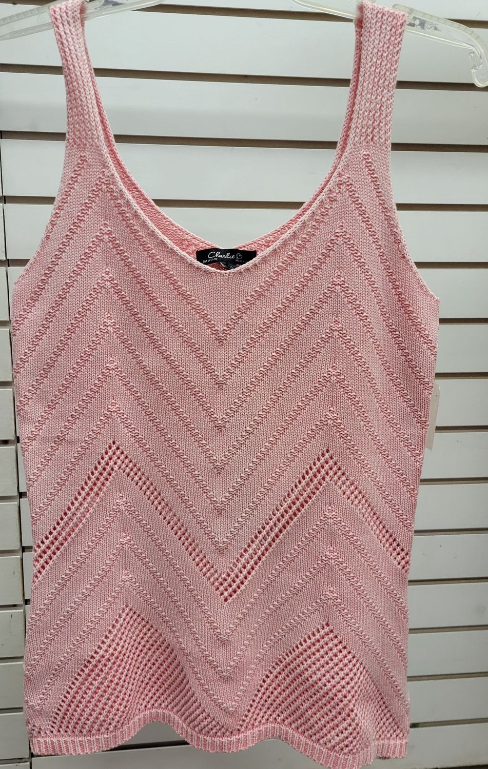 Chevron Pattern Knit Camisole