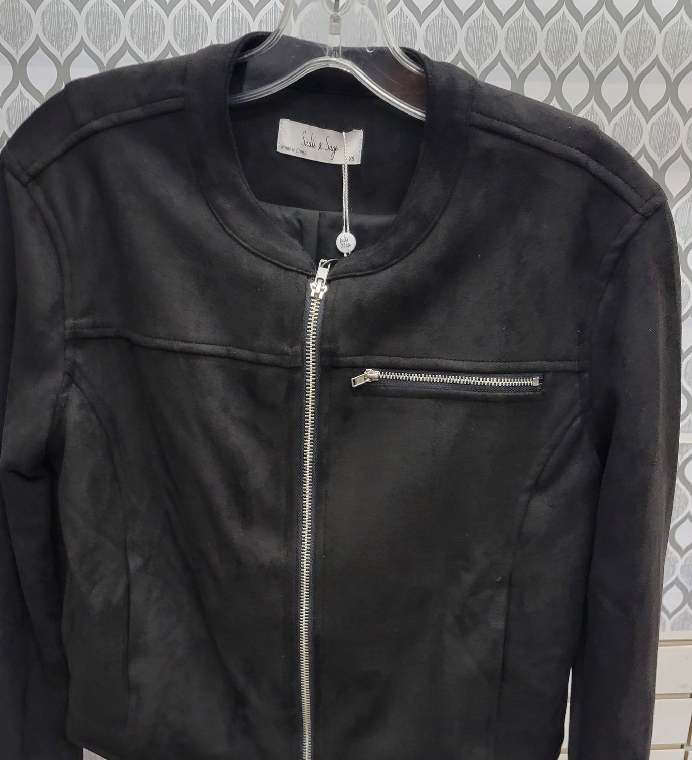 Entertainer Faux Suede Moto Jacket