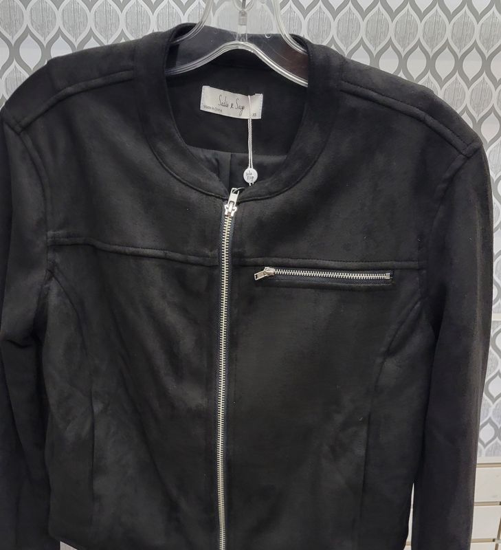 Entertainer Faux Suede Moto Jacket