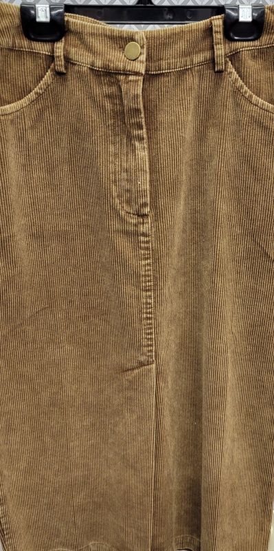 Kahlo Washed Cord Midi Skirt