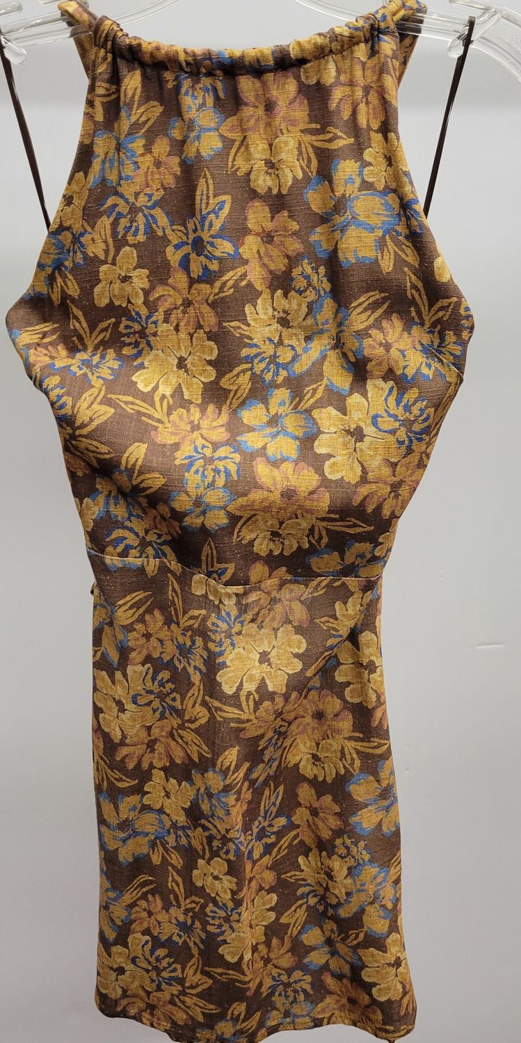 Oasis Floral Halter Mini Dress