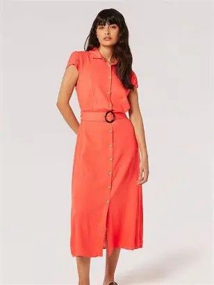 Vintage Shell Button Dress