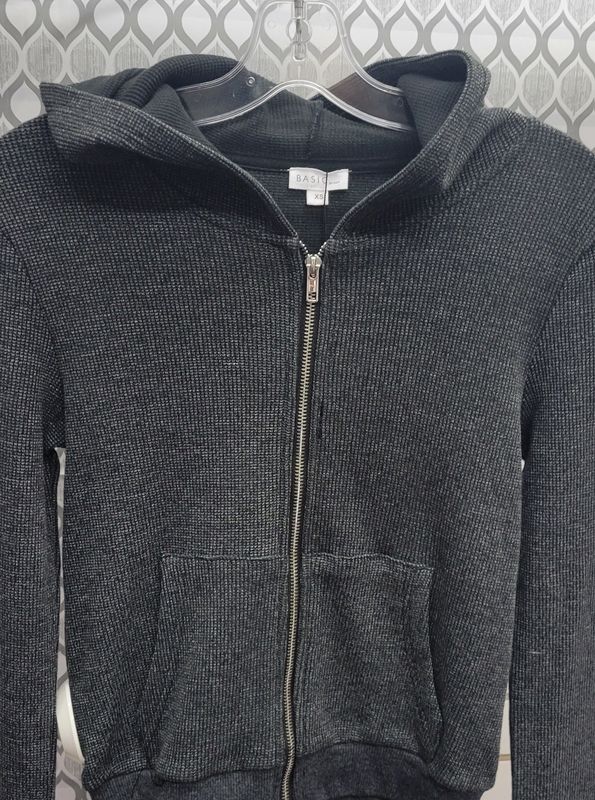 Zip Up Waffle Top