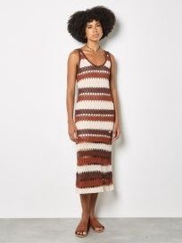 Crochet Striped Dress