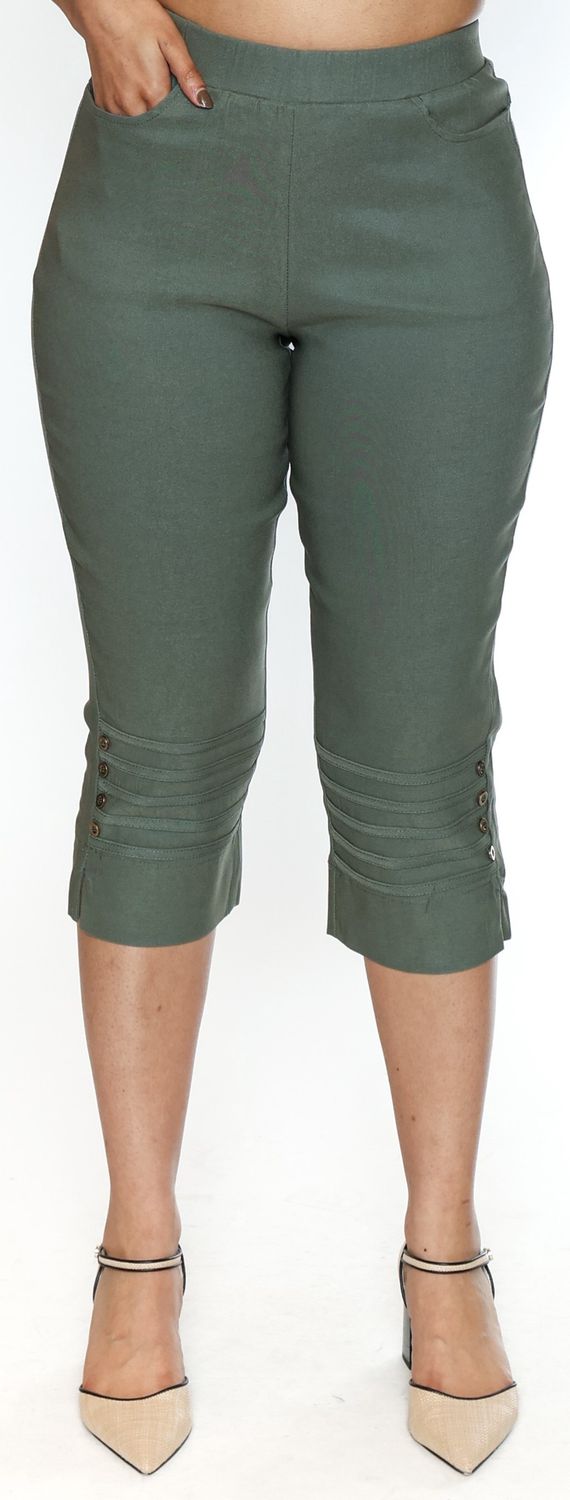 Capri with Bronze button Details
