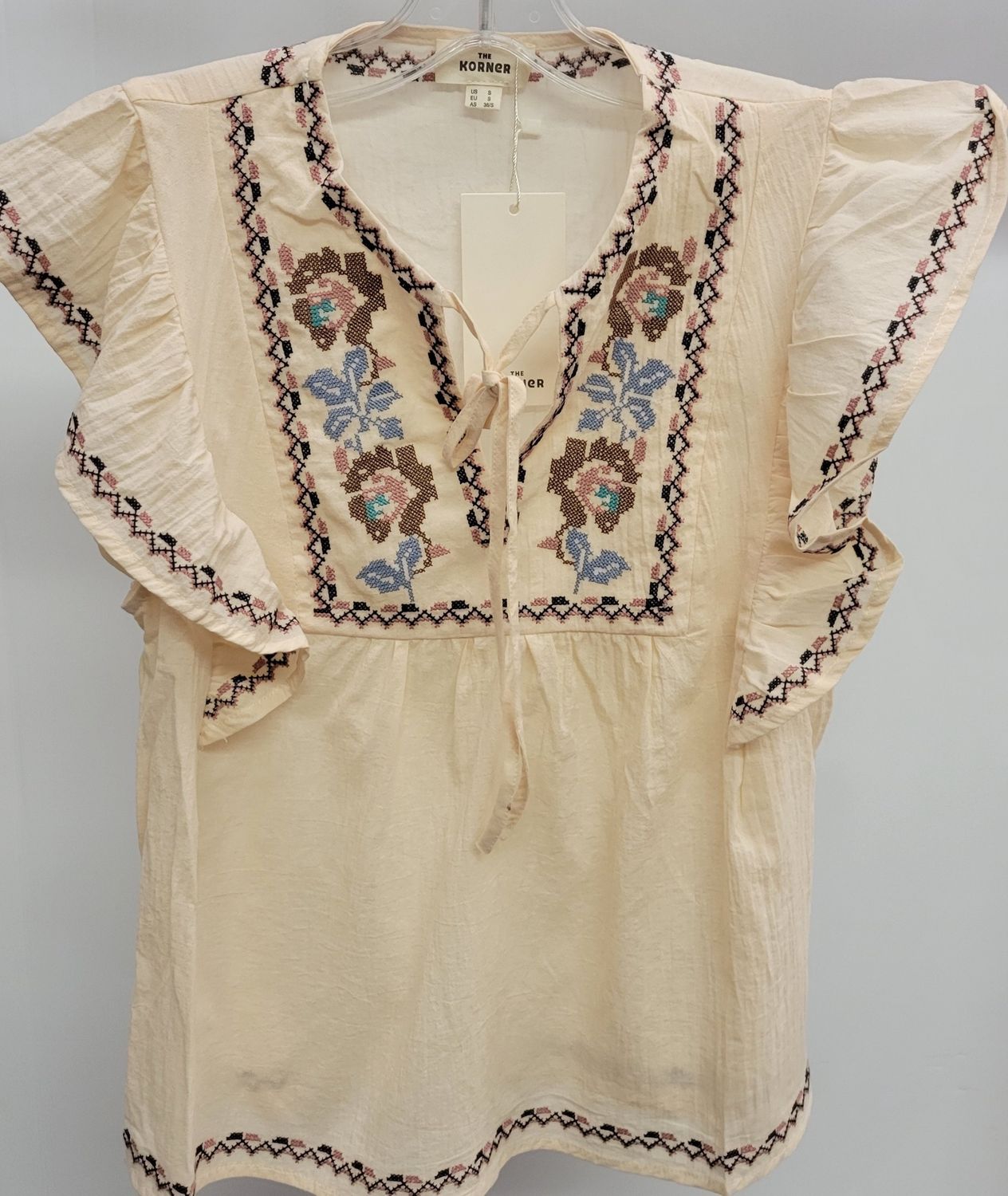 Cream Top with Straps