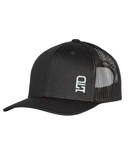 LTD White Logo on all Black Hat
