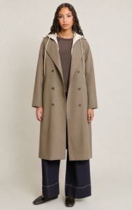 Detachable Hood-Trench Coat