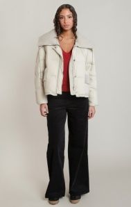 Knit Collar Puffer Jacket