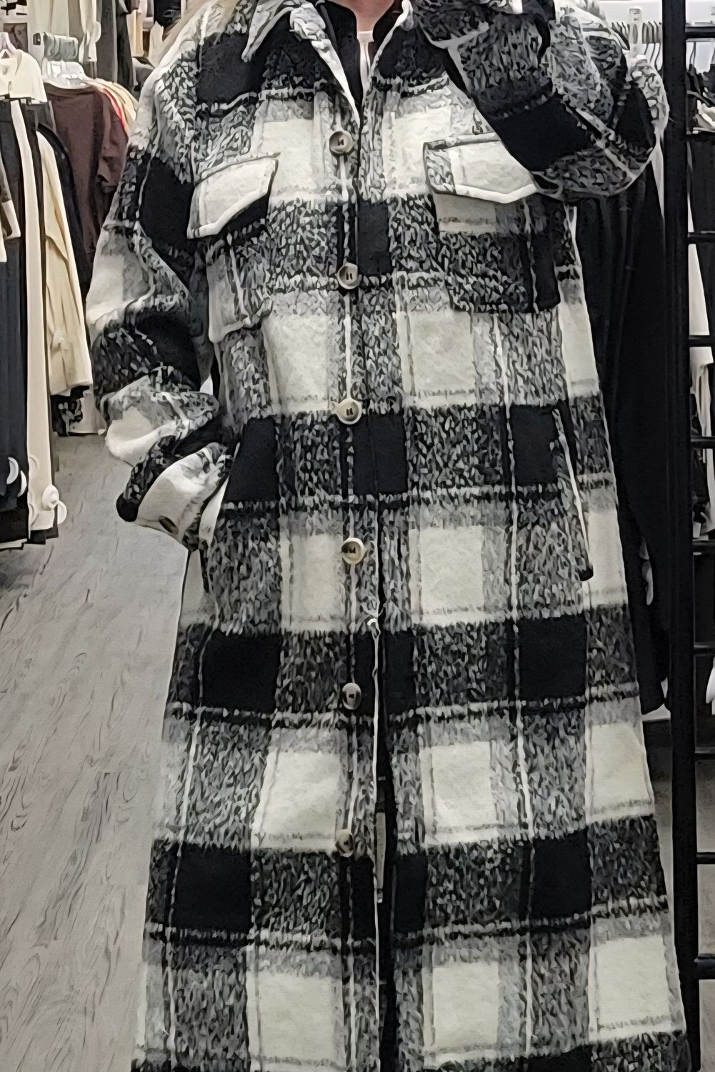 Twofer Plaid Jacket