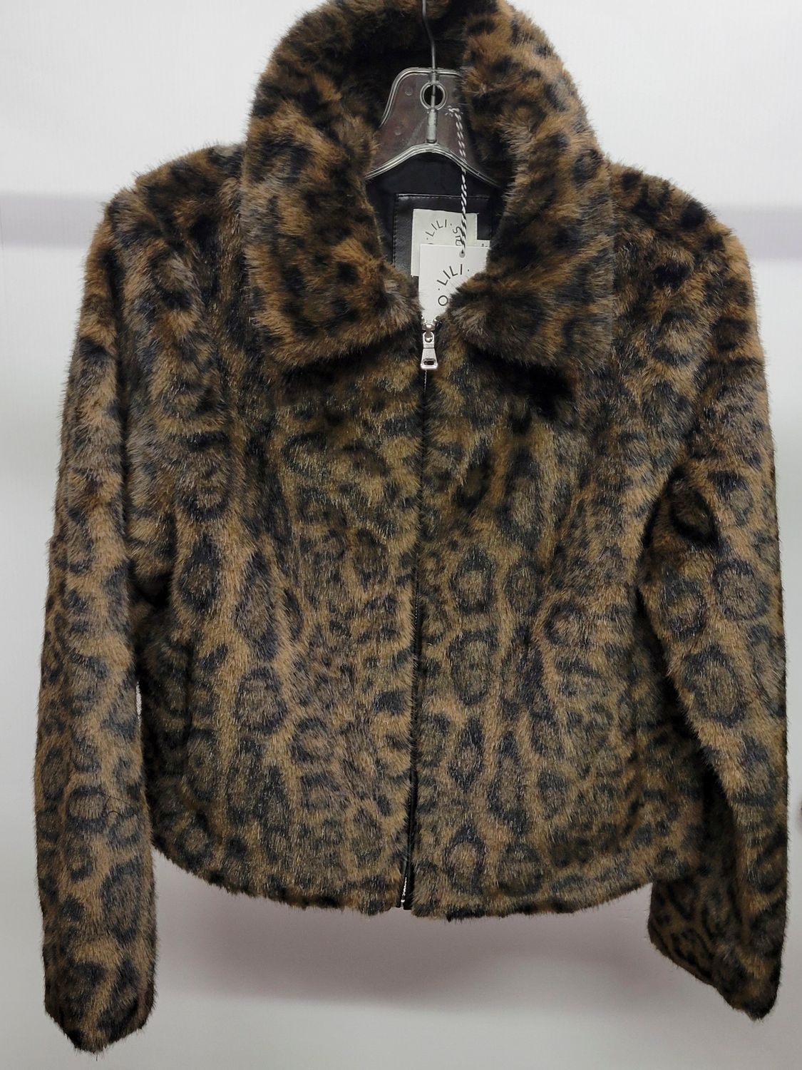 Leopard Faux Fur Coat
