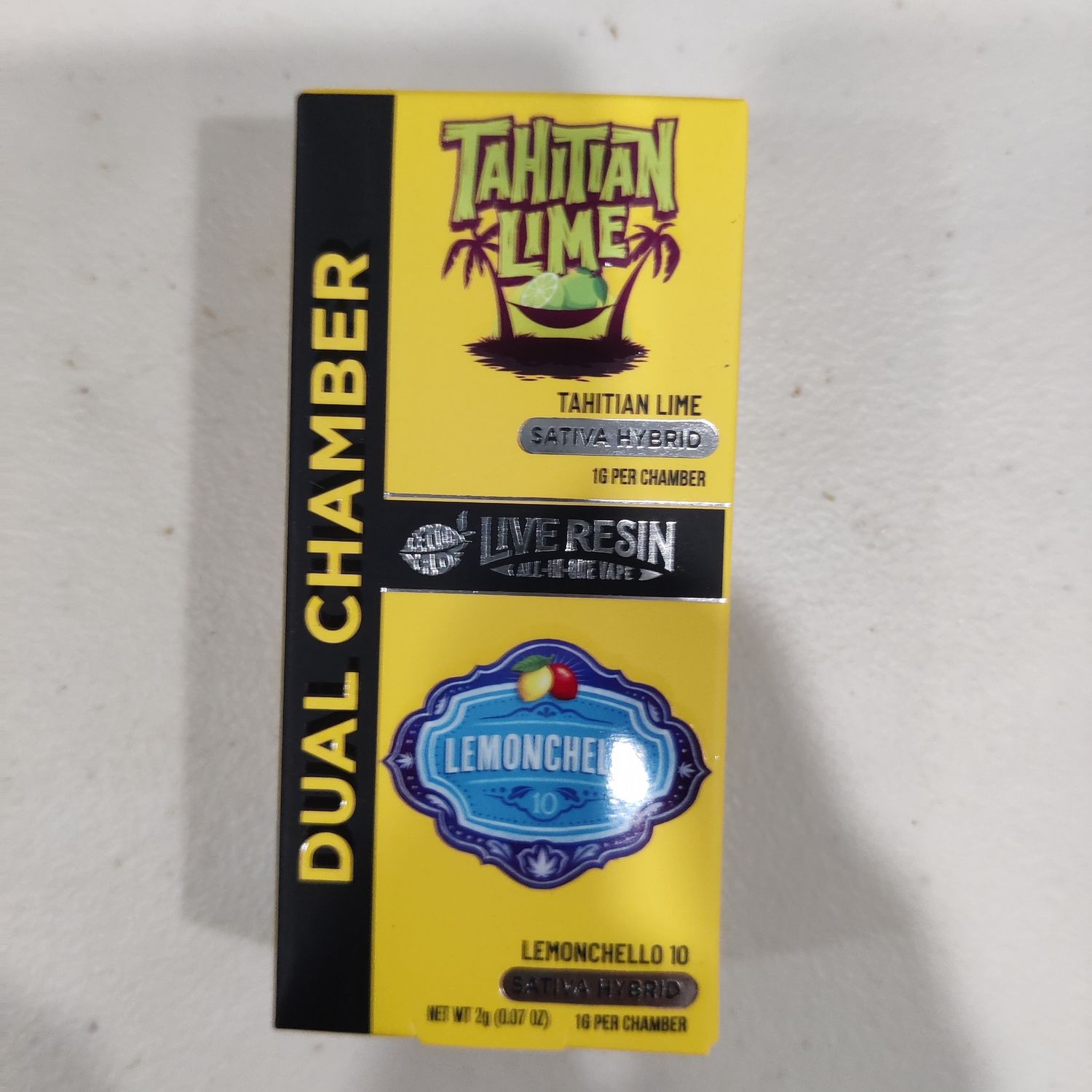 Cookies Live Resin All-in-One Dual Chamber 2g Disposable - Tahitian Lime (SATIVA HYBRID) x Lemonchello (SATIVA HYBRID)