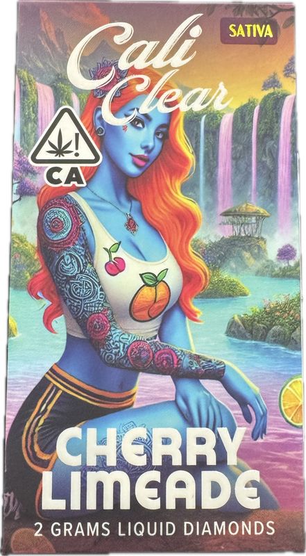 Cali Clear: 2grams Liquid Diamonds Disposable Vape - Cherry Limeade (SATIVA)
