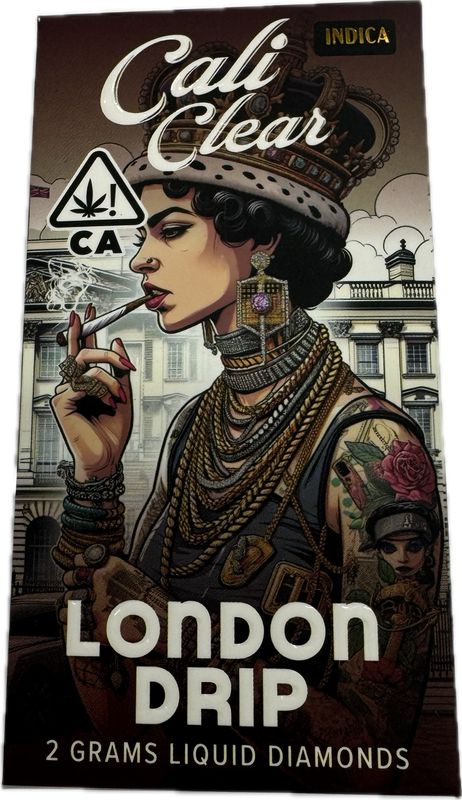 Cali Clear: 2grams Liquid Diamonds Disposable Vape - London Drip (INDICA)