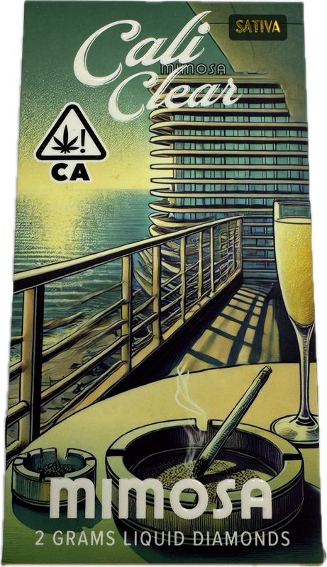 Cali Clear: 2grams Liquid Diamonds Disposable Vape - Mimosa (SATIVA)