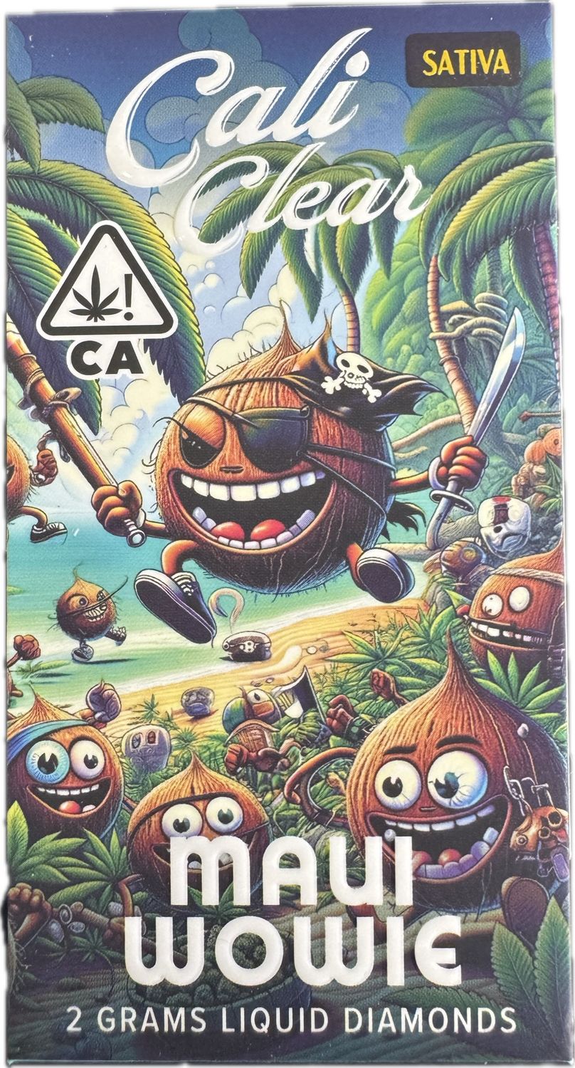 Cali Clear: 2grams Liquid Diamonds Disposable Vape - Maui Wowie (SATIVA)