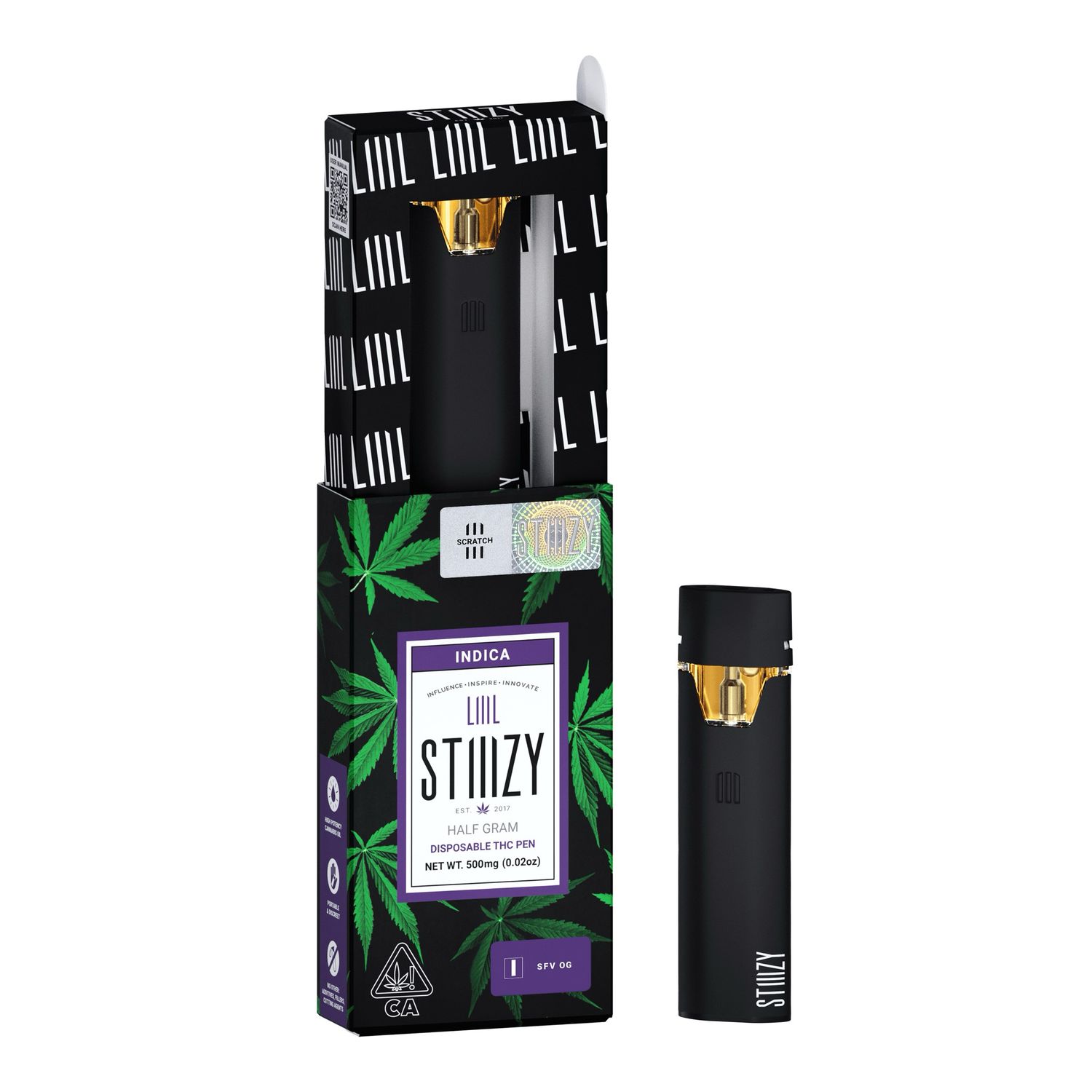 STIIIZY: 0.5gram Disposable Vape - Watermelon Z INDICA