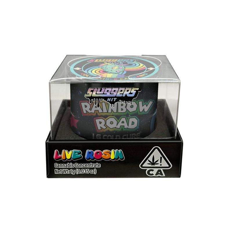 Sluggers HIT: 1gram Live Rosin Cannabis Concentrate THC: 80.7% - Rainbow Road