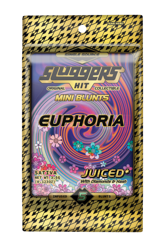 Sluggers HIT: 5pk INFUSED mini Blunts, JUICED* With Diamonds &amp; Hash - Euphoria SATIVA