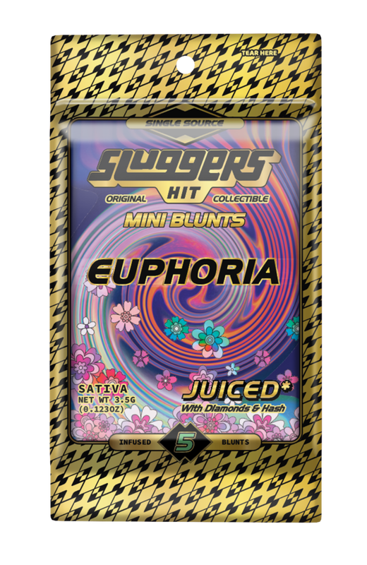 Sluggers HIT: 5pk INFUSED mini Blunts, JUICED* With Diamonds &amp; Hash - Euphoria SATIVA