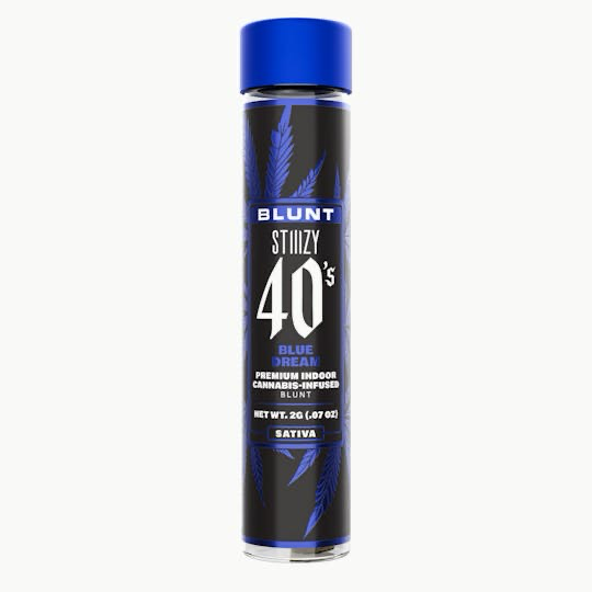 STIIIZY 40’s: 2gram Premium Indoor Cannabis-Infused Blunt - Blue Dream SATIVA
