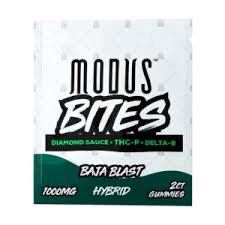 MODUS Bites: 1000mg Diamond Sauce • THC-P • Delta-8 Gummies (2ct) - Baja Blast HYBRID