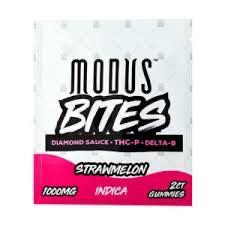 MODUS Bites: 1000mg Diamond Sauce • THC-P • Delta-8 Gummies (2ct) - Strawmelon INDICA