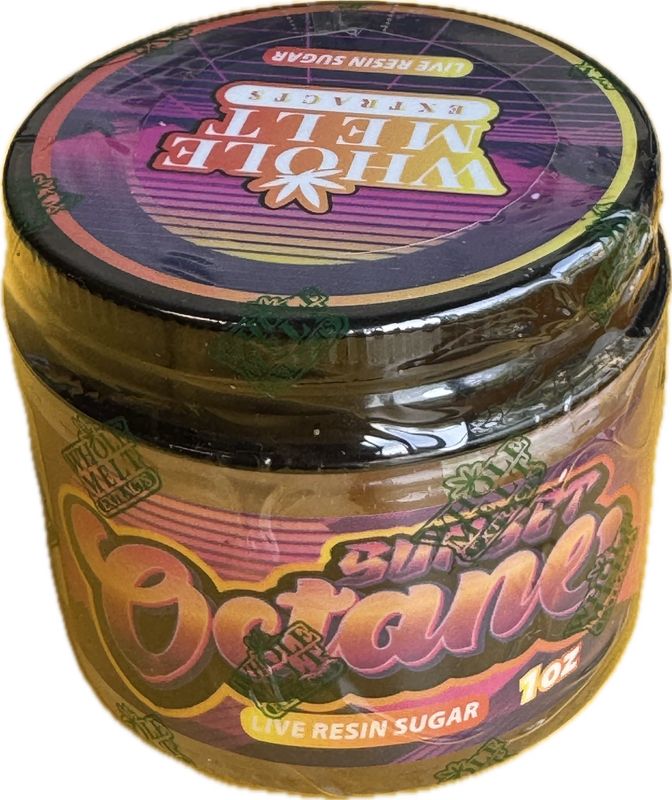 WHOLE MELT Extracts: 1 Ounce Live Resin Sugar THC: 78.94% - Sunset Octane