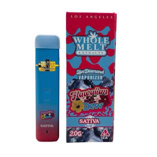 WHOLE MELT Extracts: 2gram Live Diamond Disposable Vape - Hawaiian Dew SATIVA