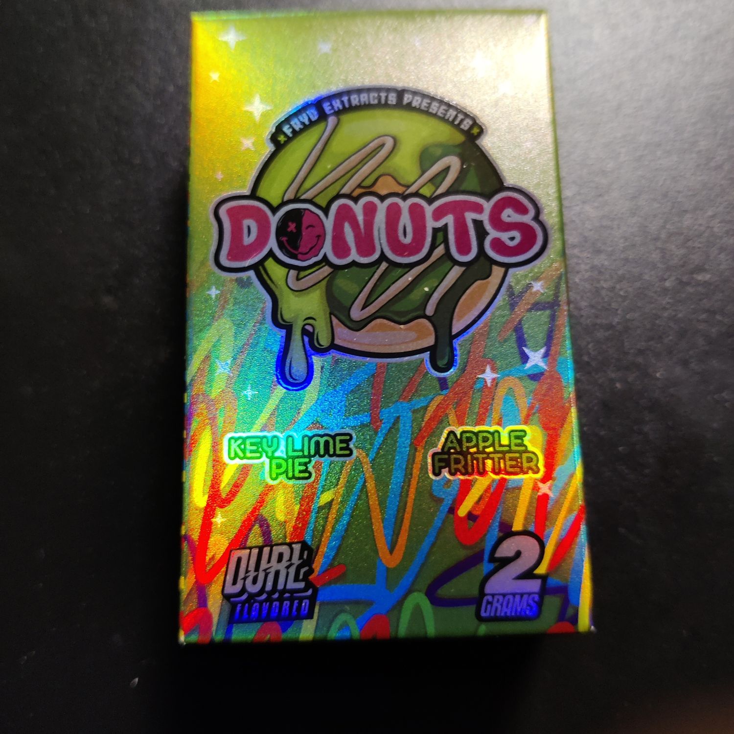 Fryd Extracts Donuts: Liquid Diamonds + Live Resin 2g Dual Flavored Disposable - Key Lime Pie + Apple Fritter