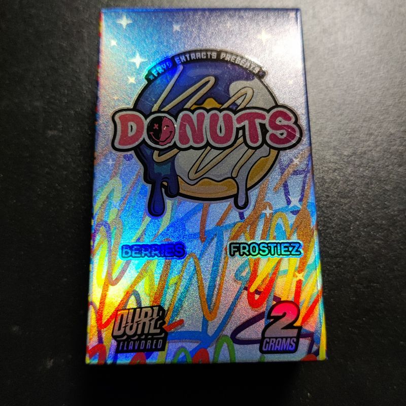 Fryd Extracts Donuts: Liquid Diamonds + Live Resin 2g Dual Flavored Disposable - Berries + Frostiez