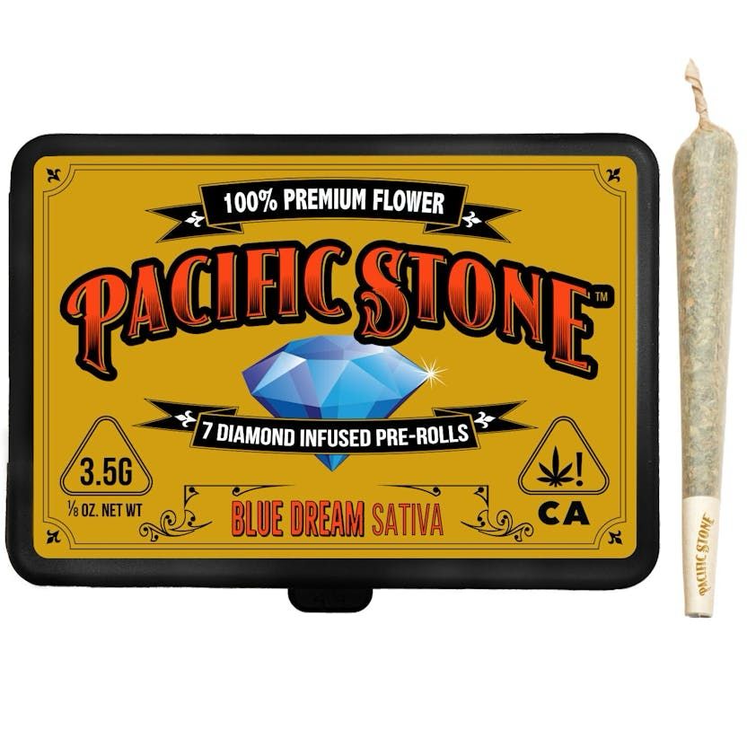 Pacific Stone Diamond Infused Preroll 7 Pack Cereal Milk 3.5g HYBRID