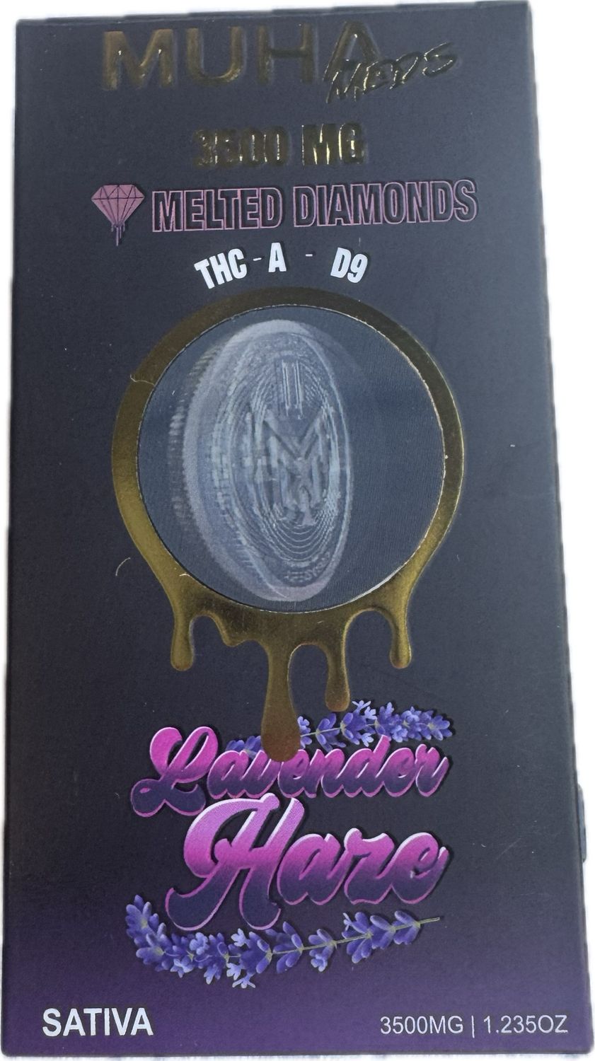 MUHA Meds: 3500mg Melted Diamonds Disposable Vape - Lavender Haze SATIVA