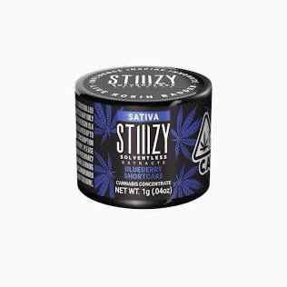 STIIIZY: 1gram Live Rosin Batter Cannabis Concentrate - Blueberry Shortcake SATIVA