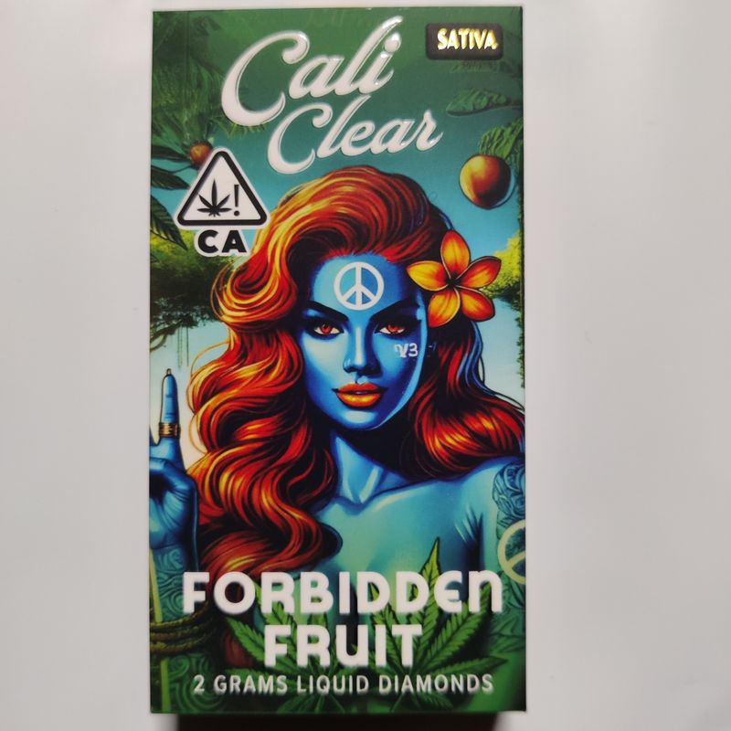 Cali Clear: 2grams Liquid Diamonds Disposable Vape - Forbidden Fruit (SATIVA)