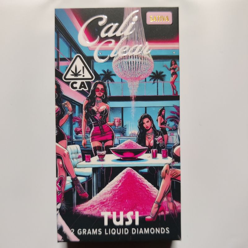 Cali Clear: 2grams Liquid Diamonds Disposable Vape - Tusi (SATIVA)