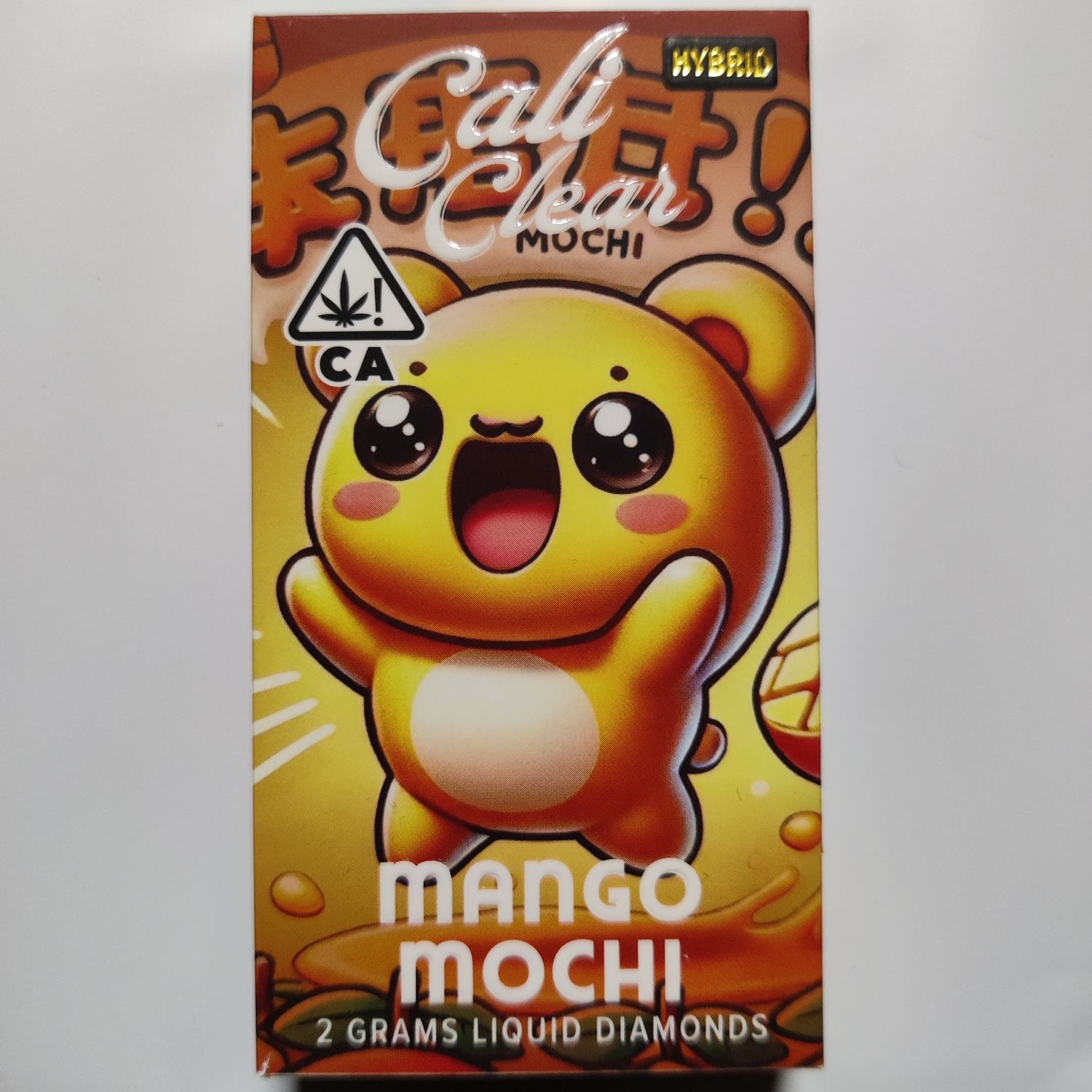 Cali Clear: 2grams Liquid Diamonds Disposable Vape - Mango Mochi (HYBRID)