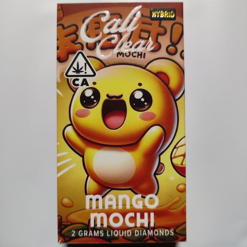Cali Clear: 2grams Liquid Diamonds Disposable Vape - Mango Mochi (HYBRID)