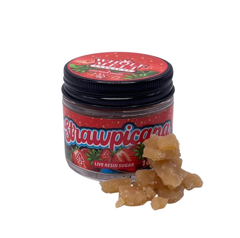 WHOLE MELT Extracts: 1 Ounce Live Resin Sugar THC: 79.34% - Strawpicana