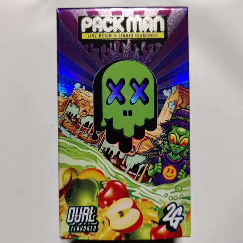 PACK MAN - 2gram Liquid Live Diamonds Dual Tank Disposable Vape - Dosilato X Apple Gusher
