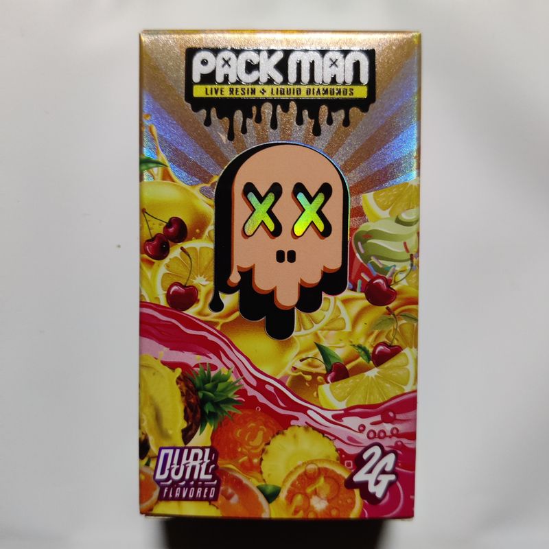 PACK MAN - 2gram Liquid Live Diamonds Dual Tank Disposable Vape - Lemon Cherry Gelato X Fruit Punch
