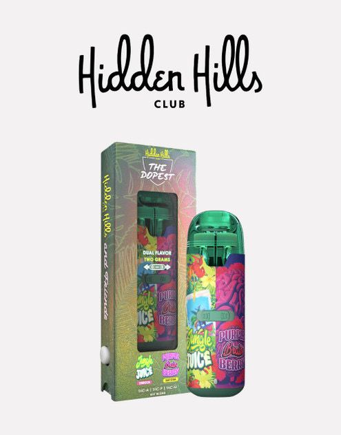 Hidden Hills x The Dopest: 2gram Disposable Vape - Jungle Juice (INDICA) x Purple Brain Berry (SATIVA)