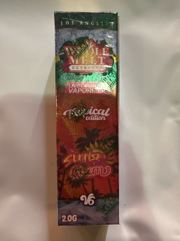 WHOLE MELT Extracts: 2gram Live Diamond Disposable Vape - Sunrise Chem (S)HYBRID