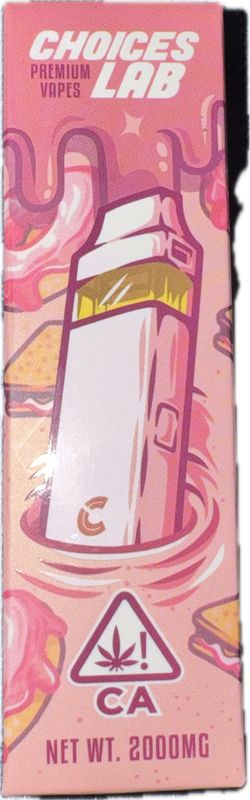 2G Choice Lab Premium Vapes - Liquid Diamond - S’Mores (S) x Glazed Donuts (H)