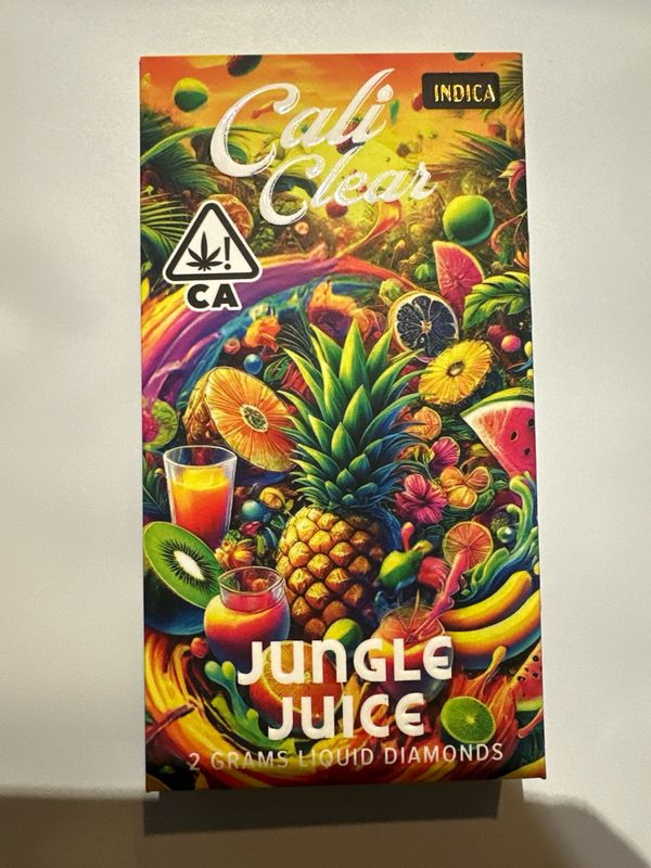 Cali Clear: 2grams Liquid Diamonds Disposable Vape - Jungle Juice (INDICA)