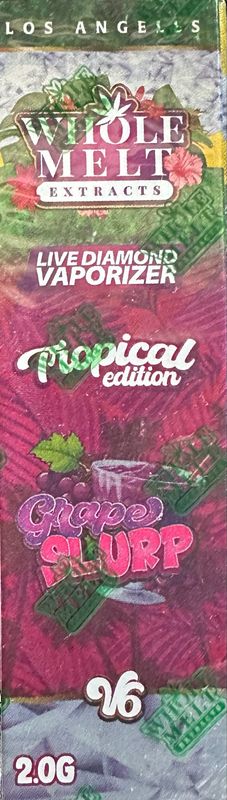 WHOLE MELT Extracts: 2gram Live Diamond Disposable Vape - Grape Slurp (S)HYBRID