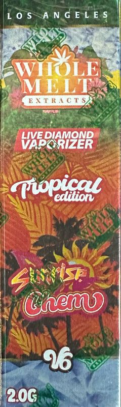 WHOLE MELT Extracts: 2gram Live Diamond Disposable Vape - Sunrise Chem (S)HYBRID