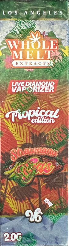 WHOLE MELT Extracts: 2gram Live Diamond Disposable Vape - Strawnana Gas (I)HYBRID